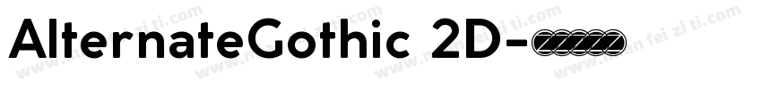 AlternateGothic 2D字体转换